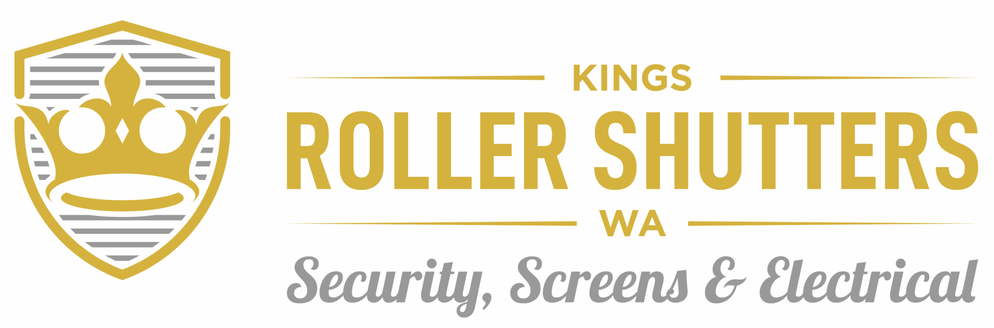 Kings Roller Shutters WA with tagline