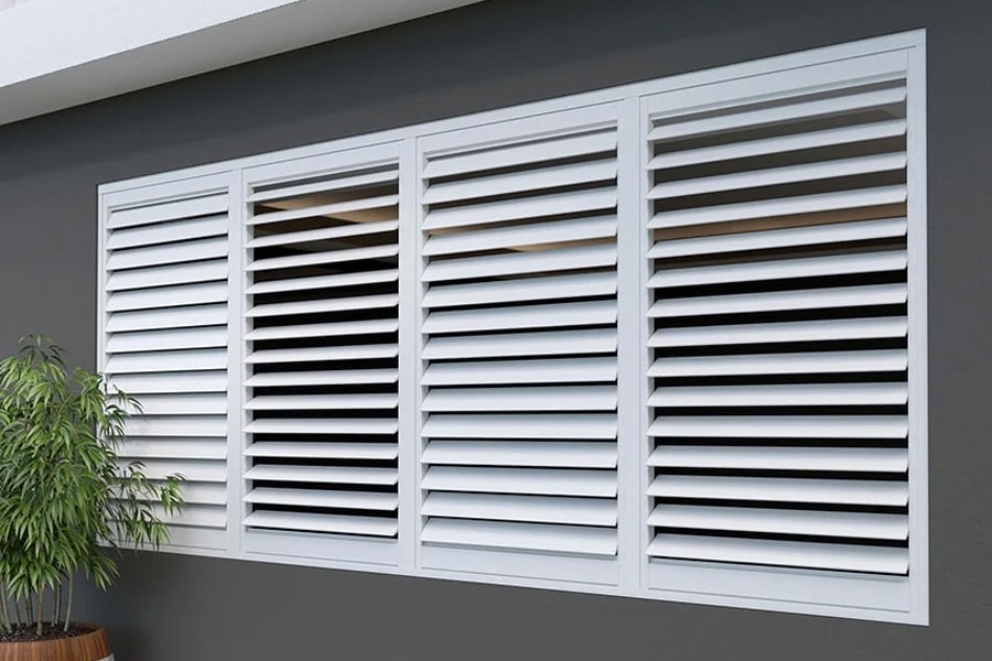 white plantation shutters perth
