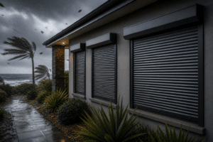 Roller Shutters in Stormy Weather WA